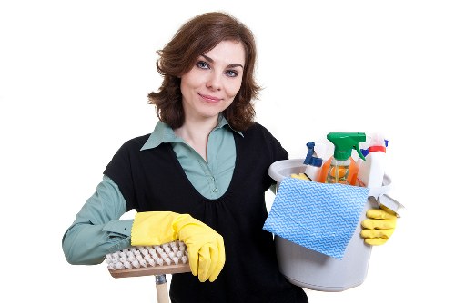 Earlscourt Cleaners team following safe cleaning practices with protective equipment