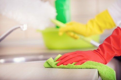Commercial cleaning company in Earlscourt maintaining a tidy workspace