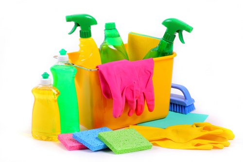 Earlscourt cleaner polishing a surface with careful attention to detail